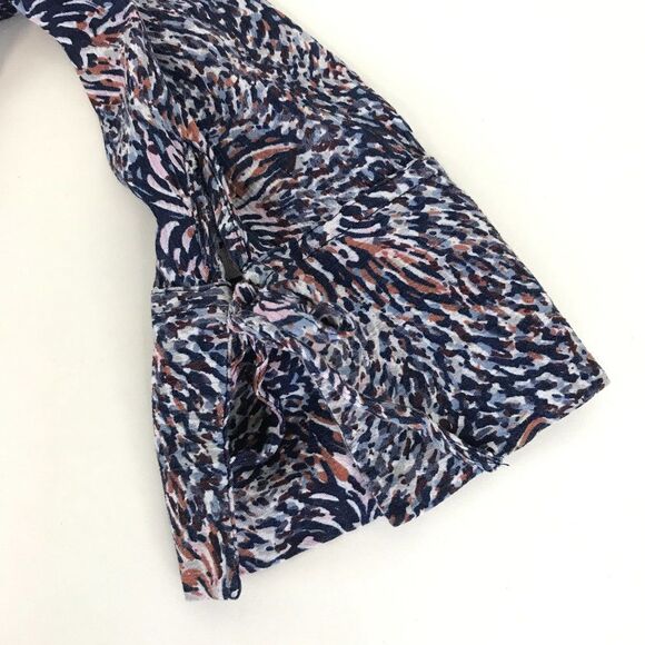 Motherhood Maternity Floral Tie Sleeve Babydoll Blouse Women’s Medium V-Neck - Picture 4 of 10